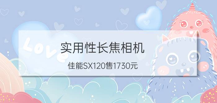 实用性长焦相机 佳能SX120售1730元